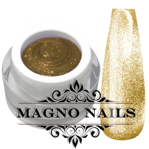UV Gel - Platinum Cat Eye - Antique Gold